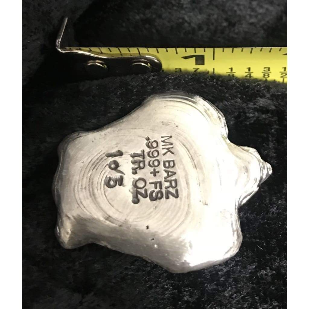 1.5 Oz MK BarZ 2D Sea Turtle Hand Poured.999 FS Bar