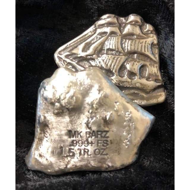 1.5 Oz MK BarZ Anchor’s Away Clipper Ship Hand Poured.999 FS Bar