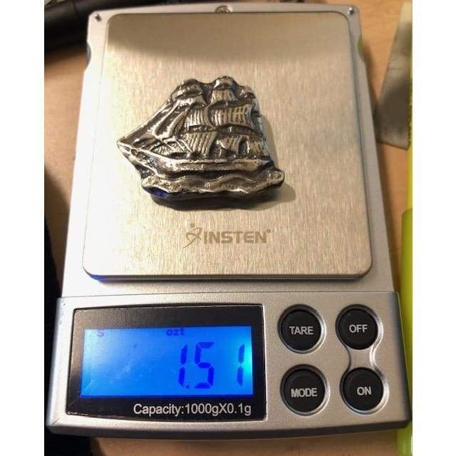 1.5 Oz MK BarZ Anchor’s Away Clipper Ship Hand Poured.999 FS Bar