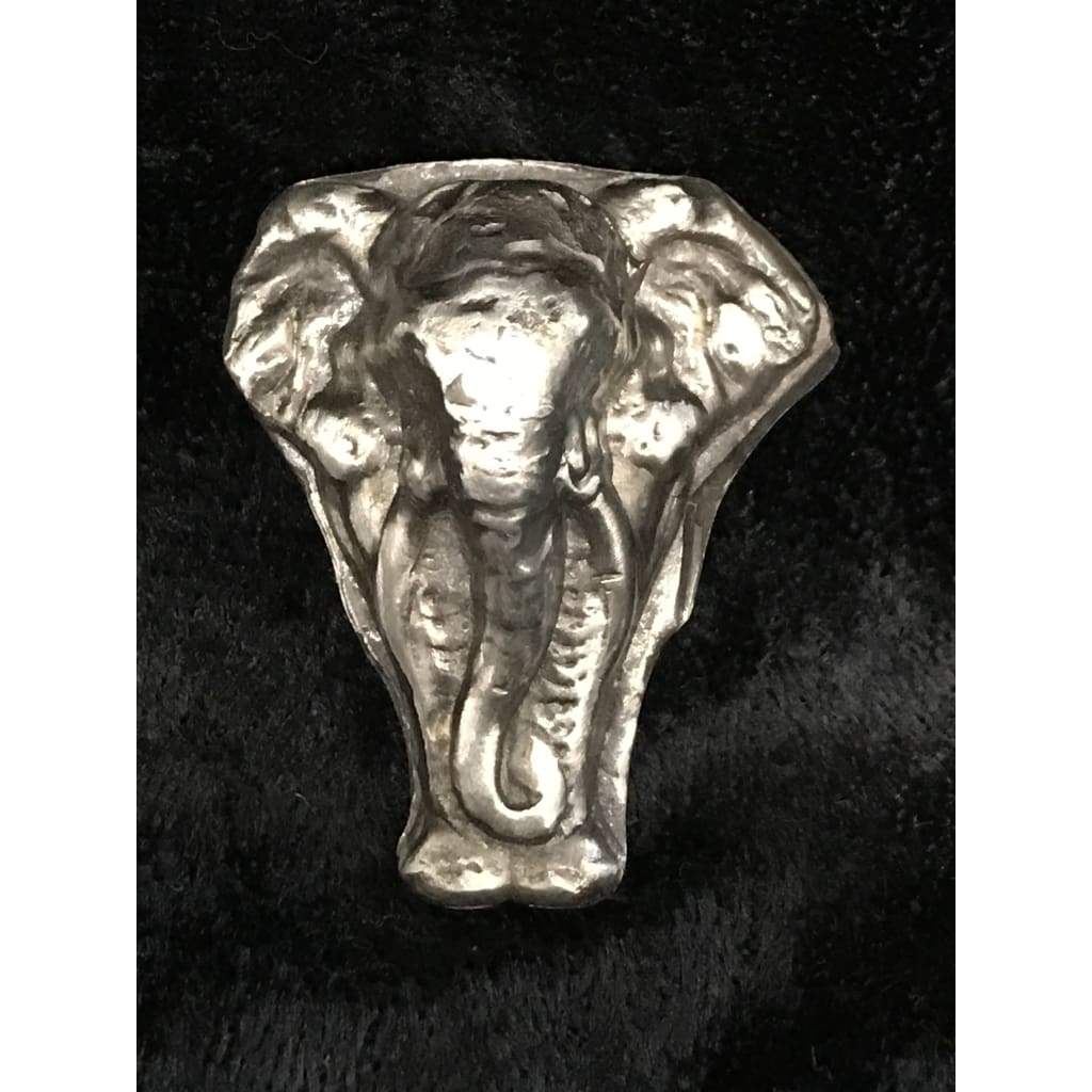 1.5 oz  MK BarZ "Elephant" Custom Hand Poured Round  .999FS - MK BARZ AND BULLION