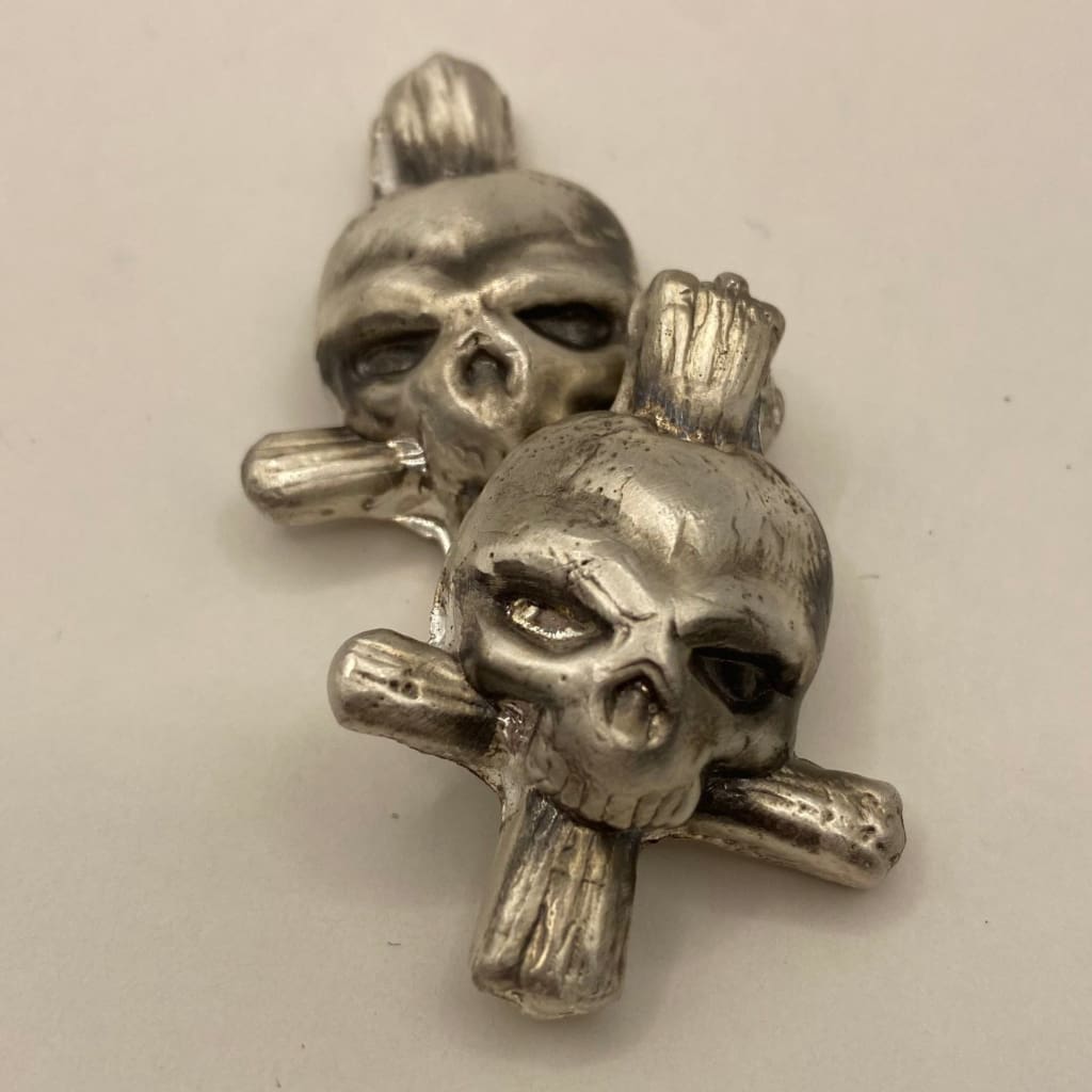 1.5 Troy Oz MK BarZ Death’s Doorstep- Skull & Cross Bar.999 FS