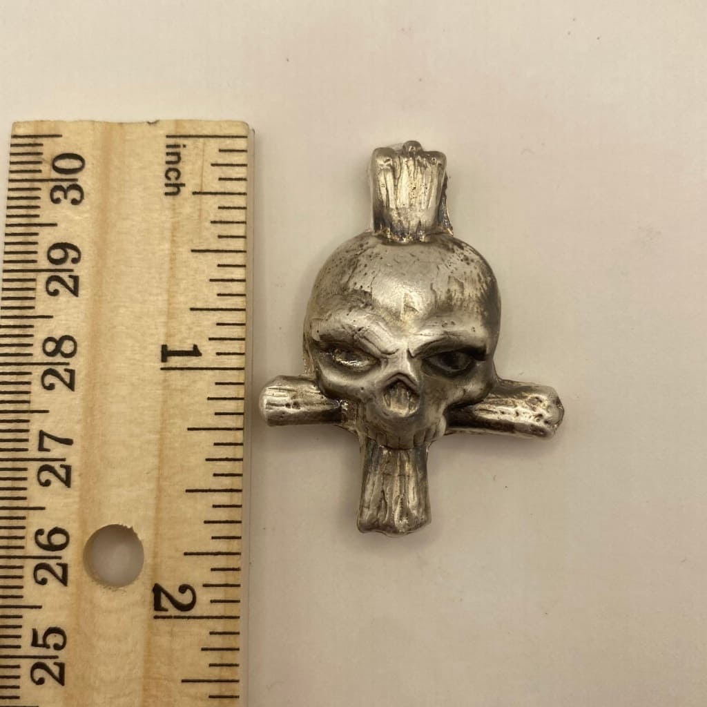 1.5 Troy Oz MK BarZ Death’s Doorstep- Skull & Cross Bar.999 FS