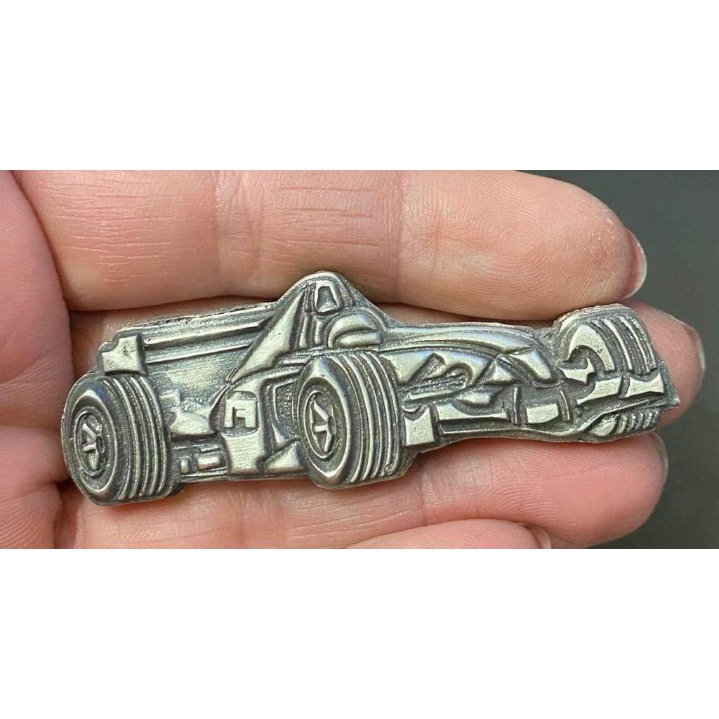 1.5 Troy Oz MK BarZ Race Car 2D Sand Cast Relief.999 FS