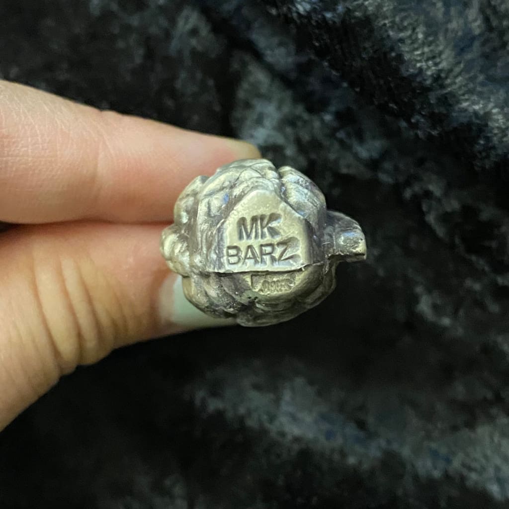 @1.9 Oz MK BarZ 3D Deadly Grenade Statue Hand Poured.999 FS Bar