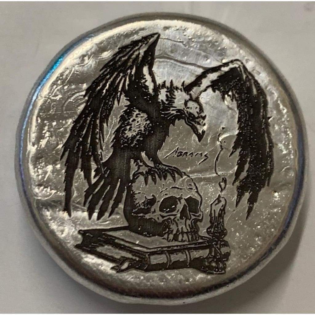 1 Oz.999 FS MK BarZ The Vulture Round Square by Paul Abrams”