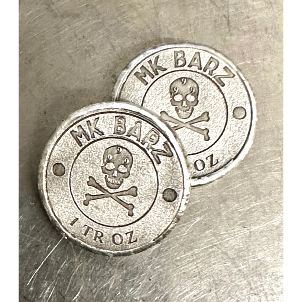 1 ozt..999 fine silver BITCOIN round