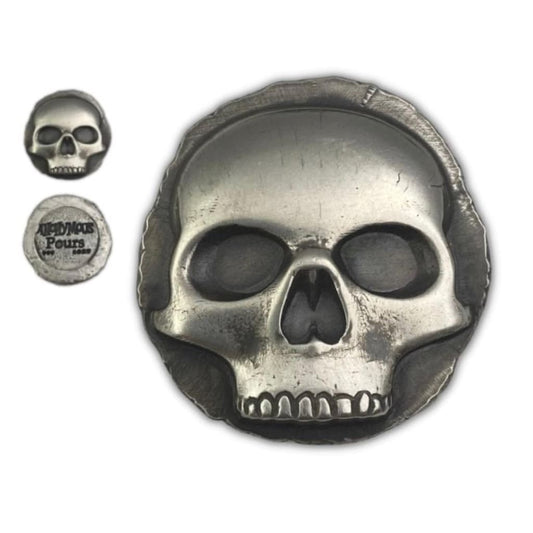 1 Oz MK BARZ ”Anonymous Pours - Skully“ Round 999 FS