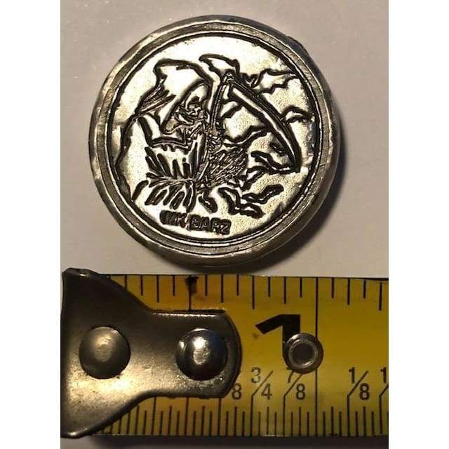 1 Oz MK BarZ Killer Reaper Stamped Round.999 FS