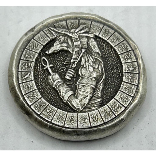 1 Oz MK BarZ Pharaoh King Stamped.999 FS Round