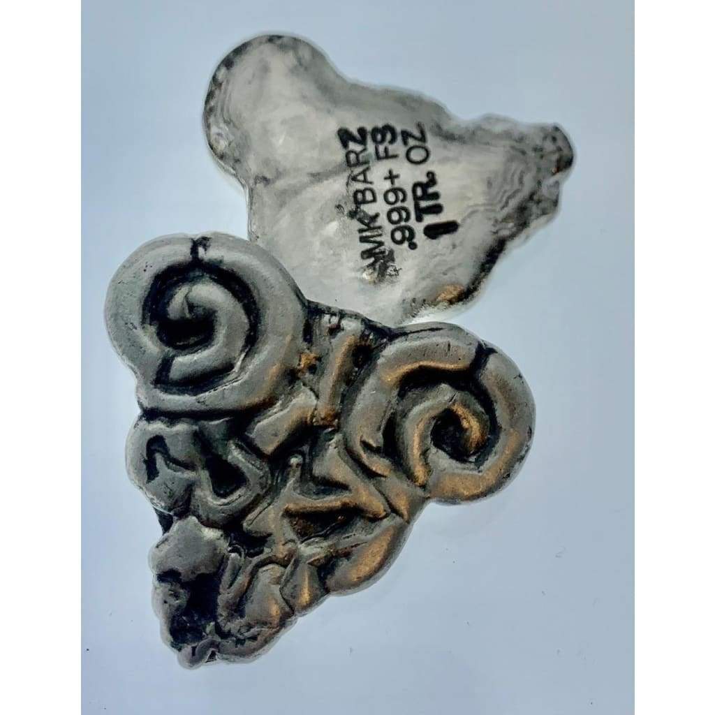 1 Oz MK BarZ Pick Of Destiny Triangle Pick.999 Fine Silver - silver