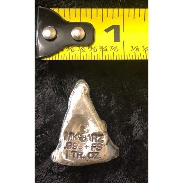 1 Oz MK BarZ Pizza“ Emoji Hand Poured.999 FS Bar