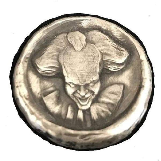 1 oz PENNY-WISE Hand Stamped Round.999FS