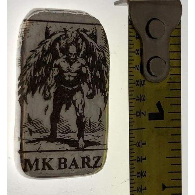 1 Ozt MK BarZ Fallen Angel Laser Bar.999 FS