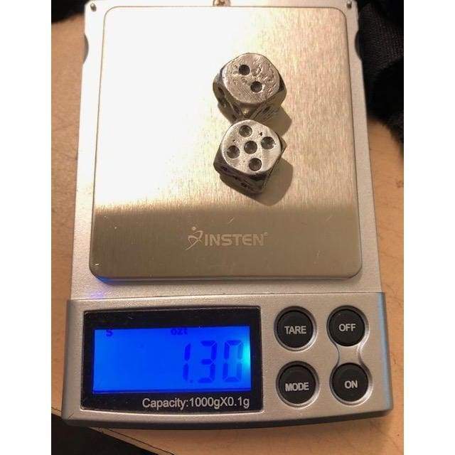 1 OZT MK BarZ Lucky Dice Set.999 Fine Silver