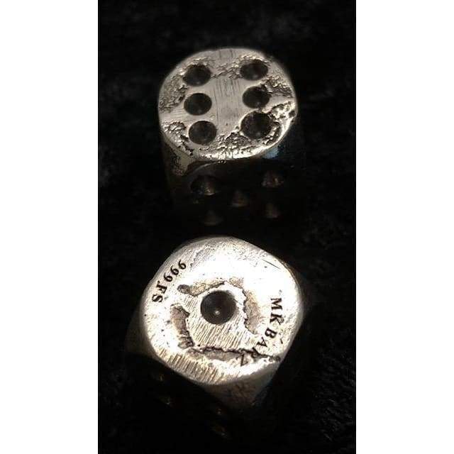 1 OZT MK BarZ Lucky Dice Set.999 Fine Silver