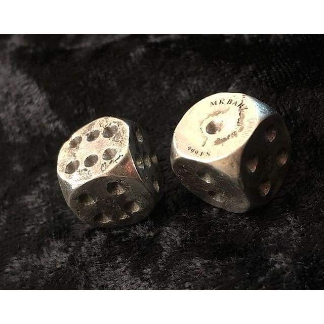 1 OZT MK BarZ Lucky Dice Set.999 Fine Silver