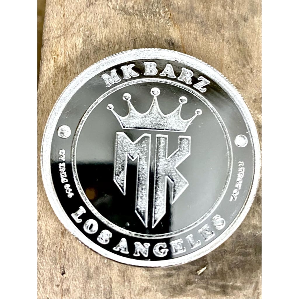 1 Troy ounce 999 fine silver presssed scarab beetle coin by MK Mint