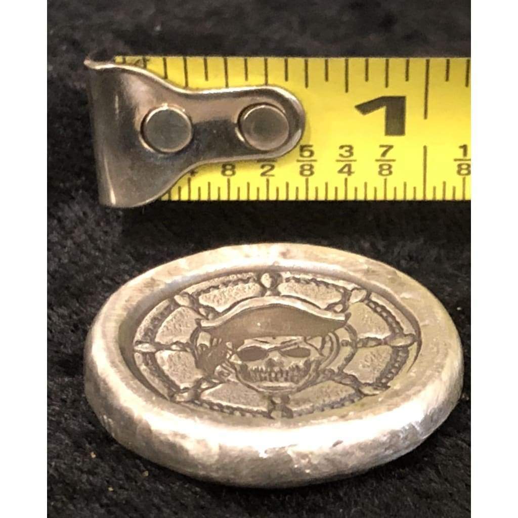 1 ozt MK BarZ MY SHIP MY WAY! Pirate Captain Stamped Round.999 FS