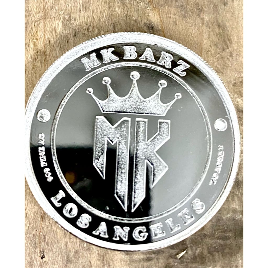 1 Troy ounce 999 fine silver gas mask girl pressed round