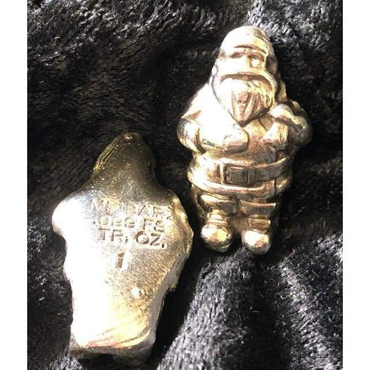 1 Troy Oz .999 Fine Silver "SANTA!!!!!!" - MK BARZ AND BULLION