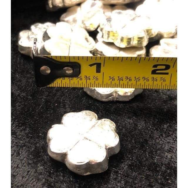 1 Troy Oz MK BarZ 4 Leaf Clover.999 FS Hand Poured