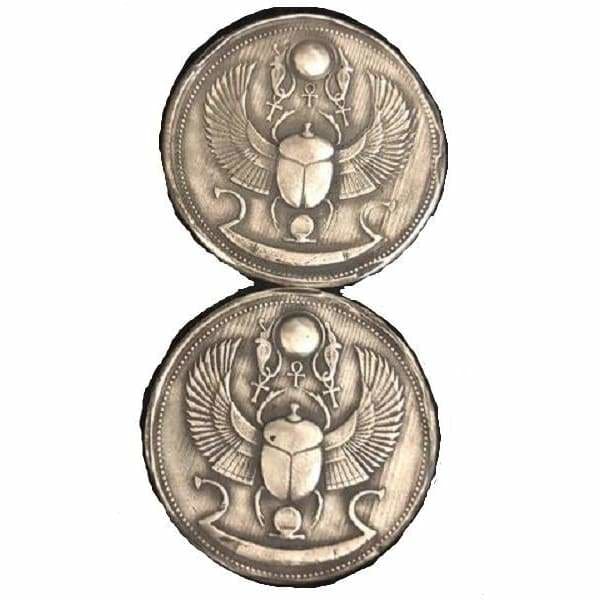 1 Troy Oz MK BarZ Scarab Beetle! 3D Stamped Round.999 FS