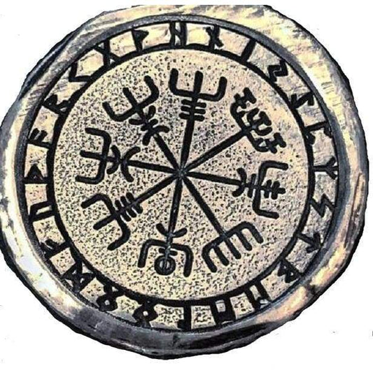 1 Troy Oz MK BarZ " Viking Symbols" Stamped Round .999FS - MK BARZ AND BULLION