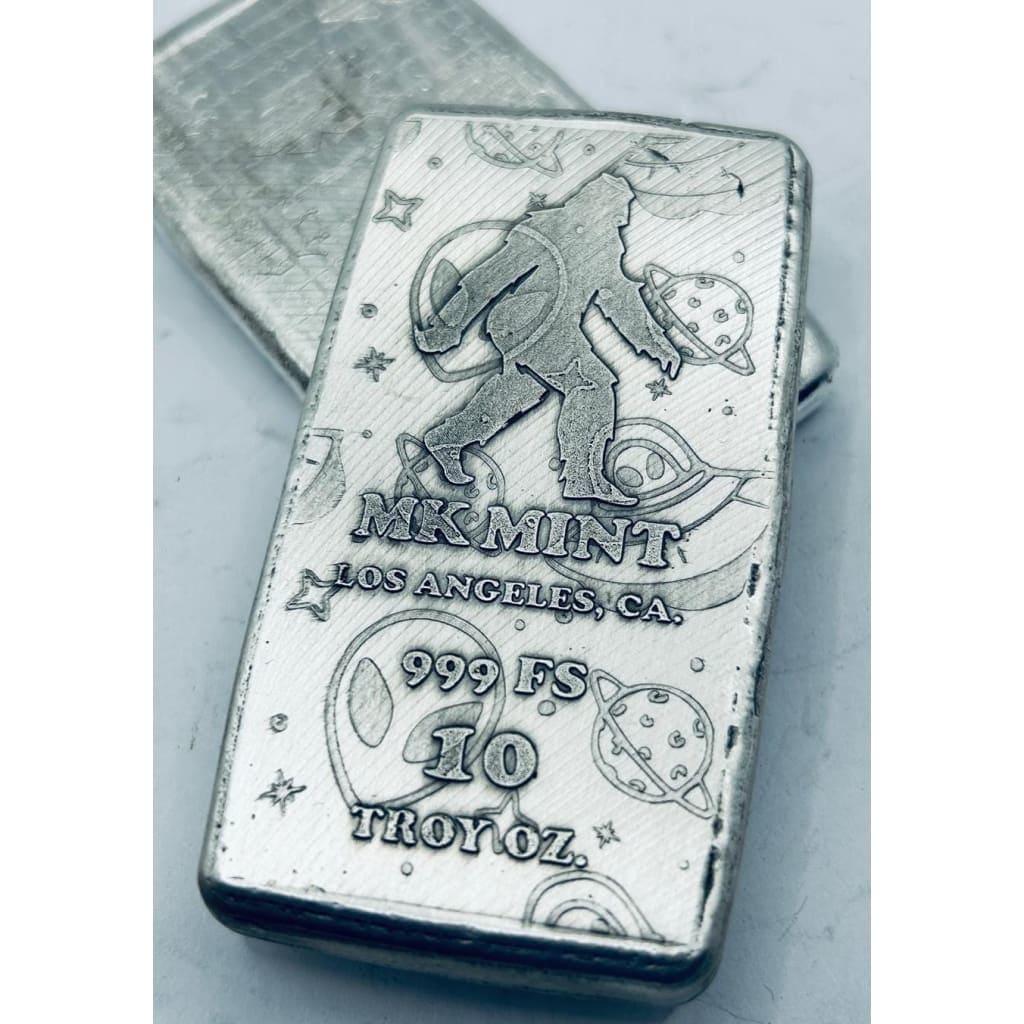 10 oz MK BarZ.999 FS Sasquatch Bar- Antiqued
