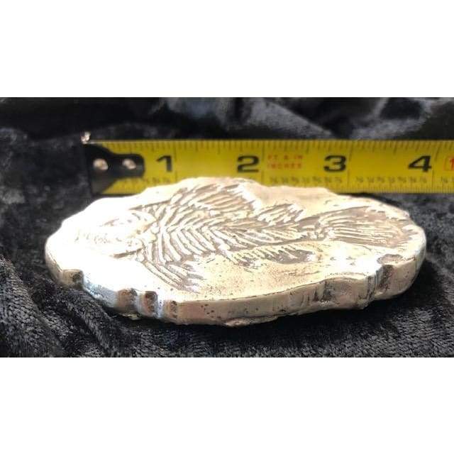 10 Oz MK Barz "Piranha Fossil" Bar .999 Fine Silver - MK BARZ AND BULLION