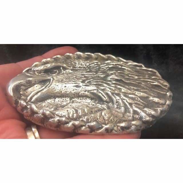 10 Troy Oz. MK BarZ Eagle Scouting Prey LTD Hand Poured.999 Fine Silver