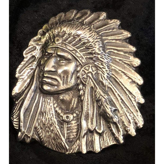 12 Oz MK BarZ Spirit of Native America Sand Cast LTD.999 FS Relief