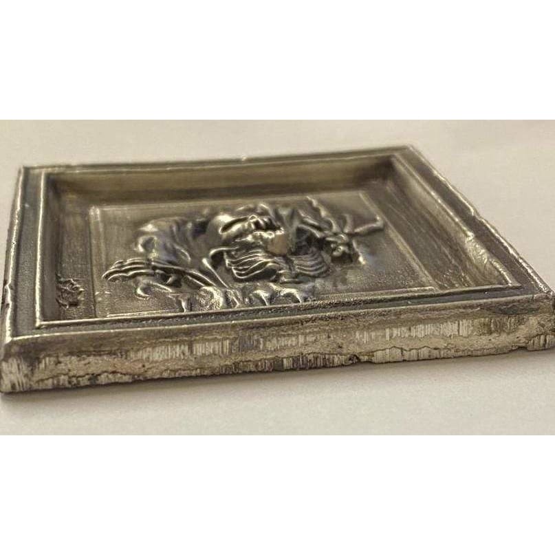 @2.33 ozt MK BarZ HERE’S SKULLY 2D Framed Sand Cast Picture.999 FS