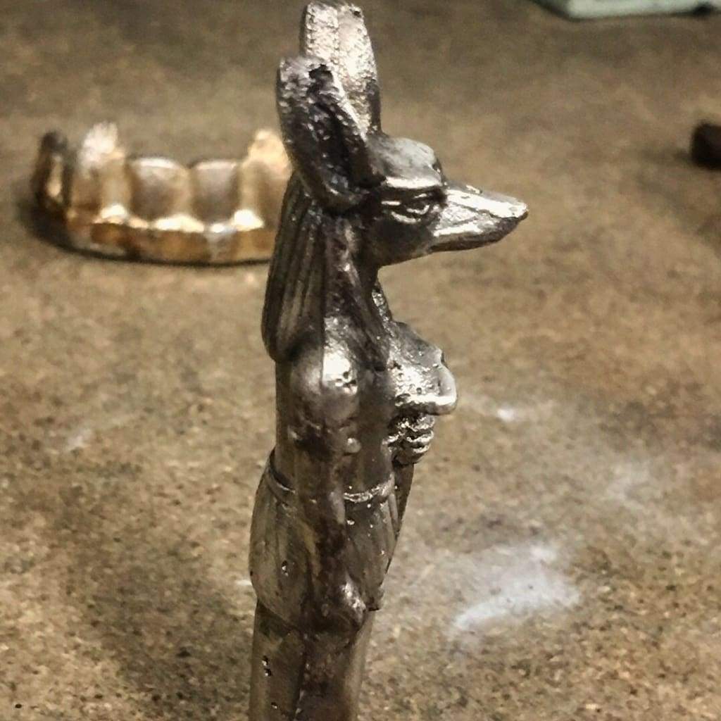 2.35 ozt MK barZ Anubis 3D Sand Cast Statue LTD.999 FS 3D