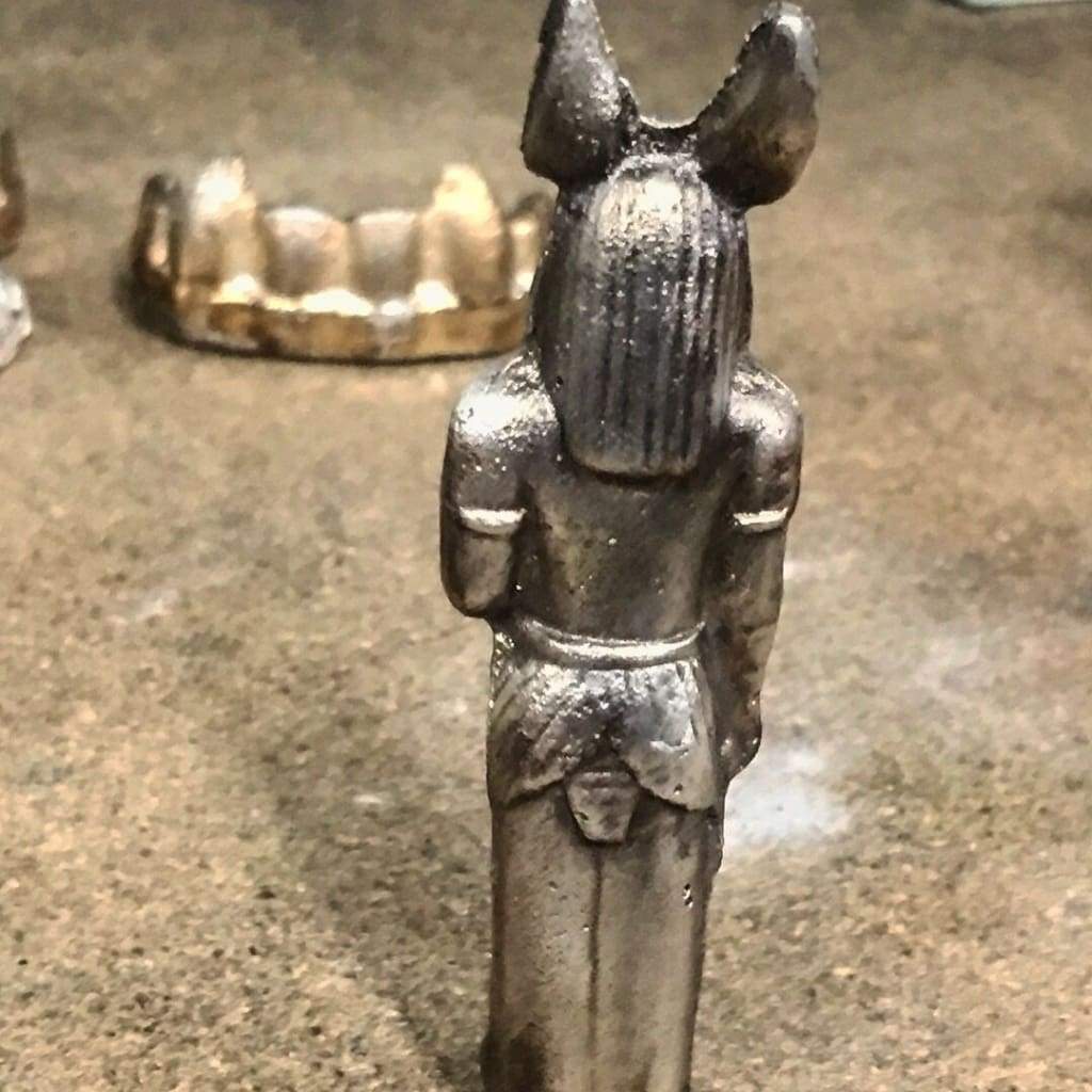 2.35 ozt MK barZ Anubis 3D Sand Cast Statue LTD.999 FS 3D