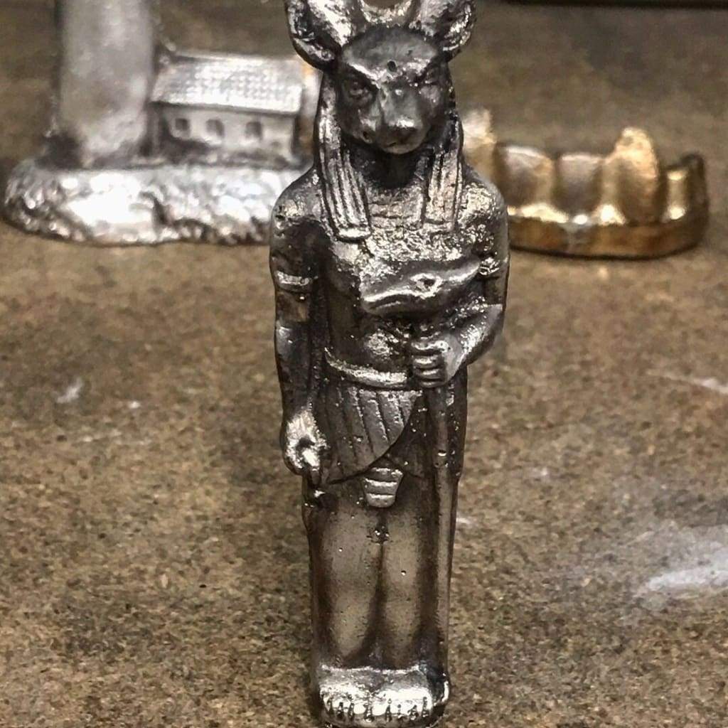 2.35 ozt MK barZ Anubis 3D Sand Cast Statue LTD.999 FS 3D