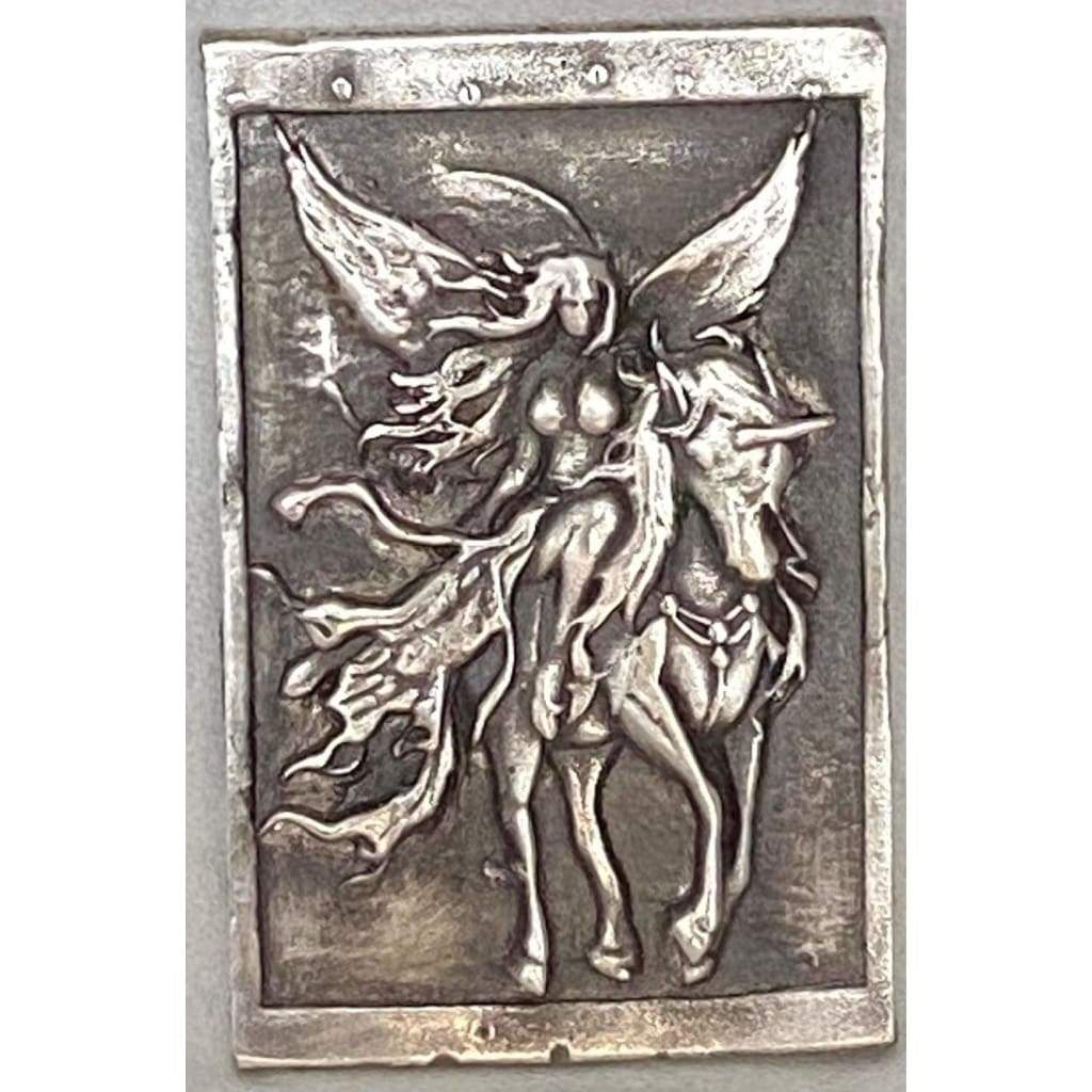 @2.4 Oz MK BarZ Into the Moon Light 2D Framed Sand Cast Picture.999 FS by Anna Marine