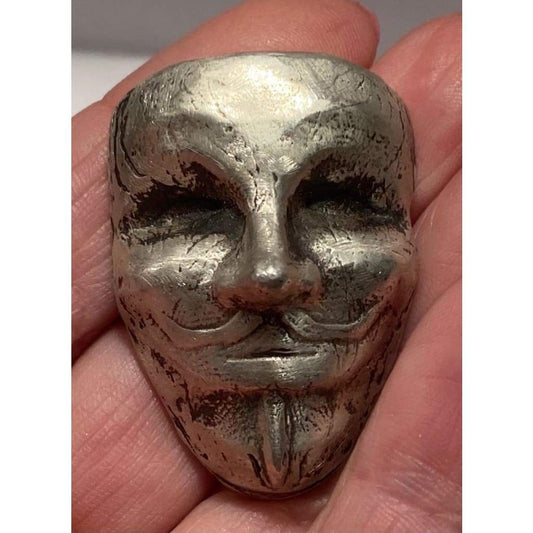 2.5 Oz MK BarZ Anonymous Mask Hand Poured.999 FS