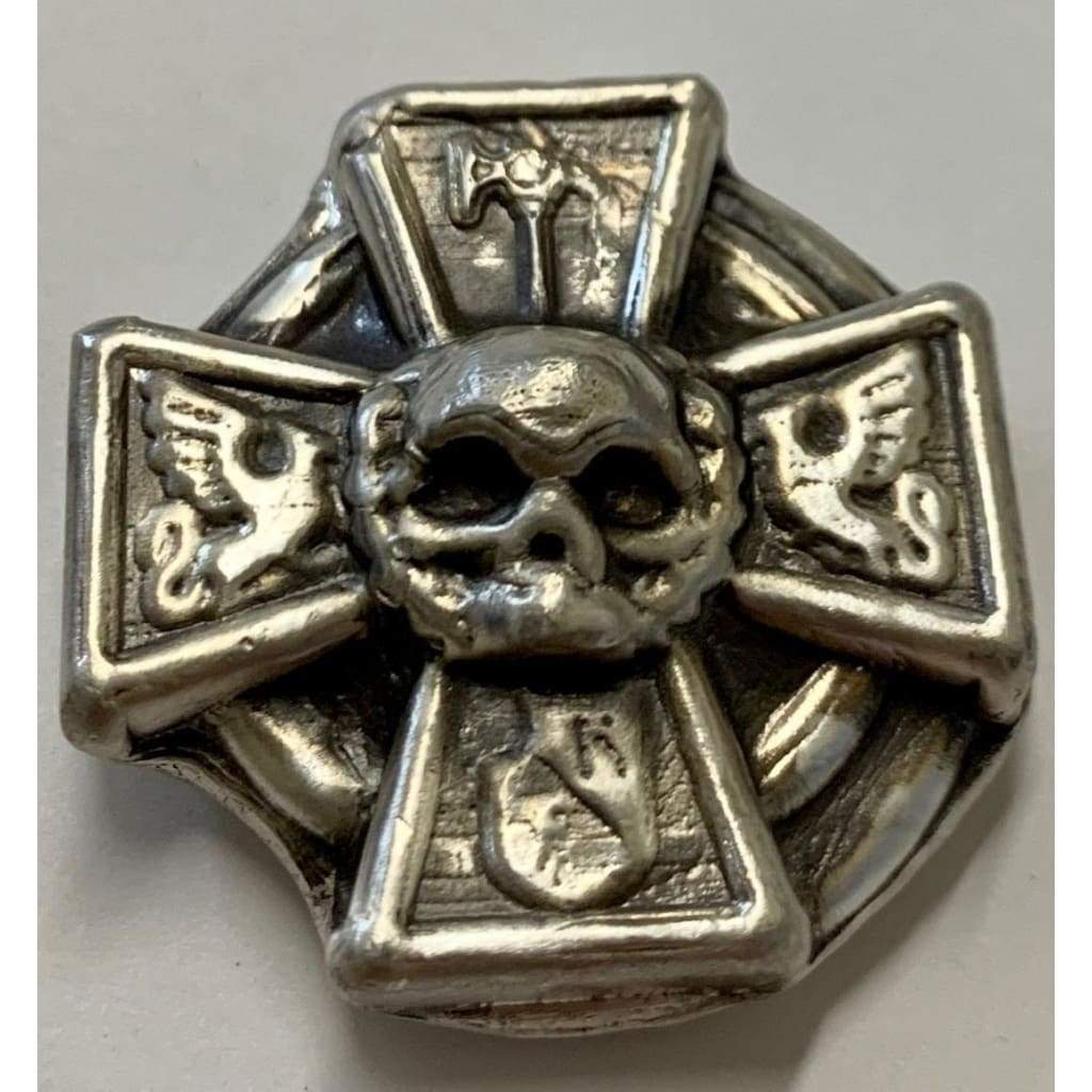 2.5 Oz MK BarZ Nordic Medal Hand Poured.999 FS Bar