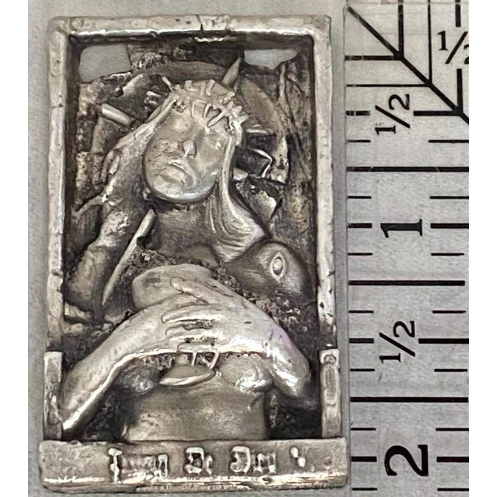 @2.5 Oz MK BarZ Putain De Dieu 2D Framed Sand Cast Picture.999 FS by Heber