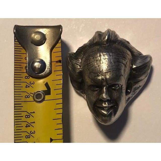 2.5 Troy Oz. MK BarZ Creepy IT Clown Hand Poured.999 Fine Silver