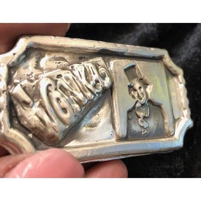 2.5 Troy Oz. MK BarZ Willie Wonka Golden Ticket Bar.999 Fine Silver