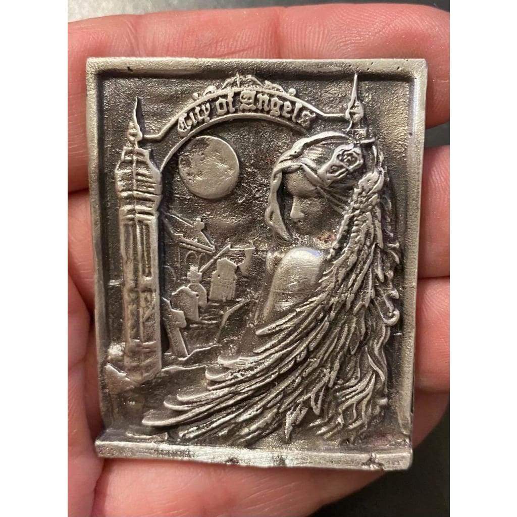 @2.6 Oz MK BarZ City of Angels 2D Framed Sand Cast Picture.999 FS by Anna Marine