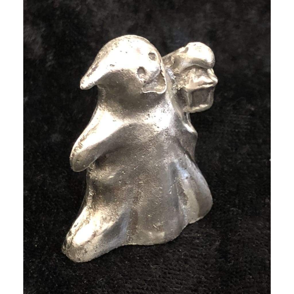 2.6 Troy Oz. MK BarZ The Friendly Ghost 3D Sand Cast Statue.999 FS