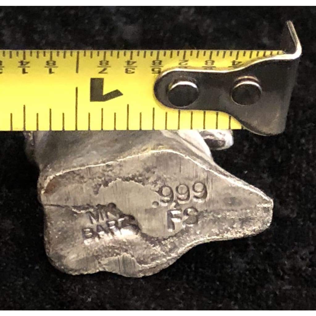 2.6 Troy Oz. MK BarZ The Friendly Ghost 3D Sand Cast Statue.999 FS