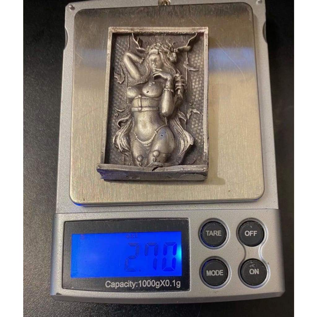@2.7 Oz MK BarZ Witchy Woman.999 FS Sand Cast Relief Art Work by Anna Marine
