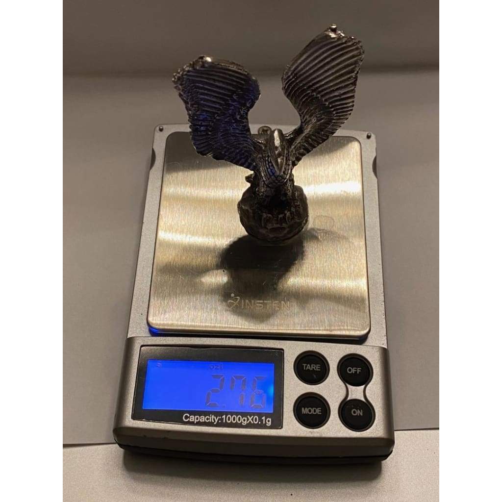 @2.7 Troy Oz MK BarZ "Egyptian Eagle" .999 FS 3D Sand Cast Statue - MK BARZ AND BULLION