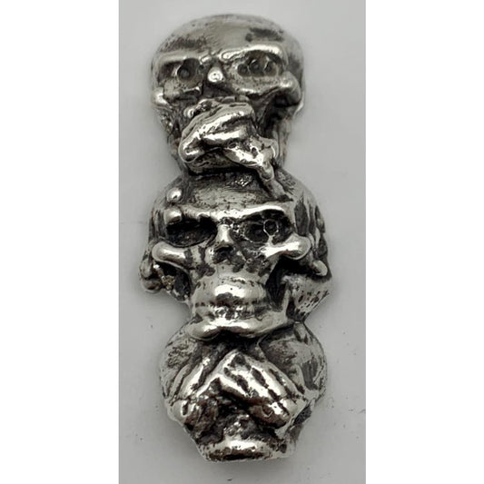 2.75 ozt MK BarZ Hear No Evil Speak No Evil Totem LTD.999 FS Hand Poured