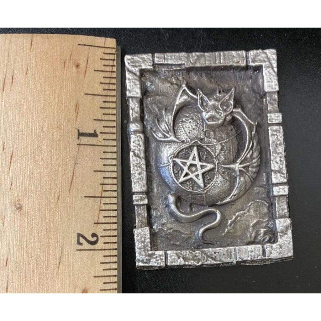 @2.8 Troy Oz MK BarZ Hell Rat by Sarah Richter Framed 2D Sand Cast Relief.999 FS