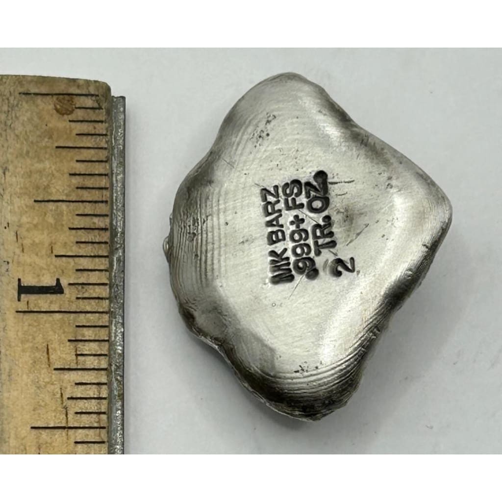 2 Oz MK BarZ Angel Heart Hand Poured.999 FS