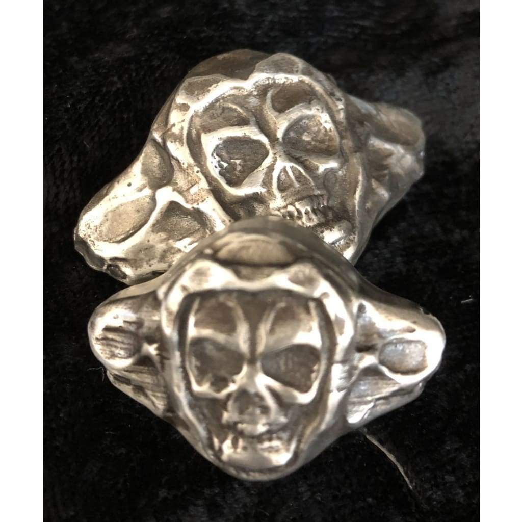 2 Oz MK BarZ Hand Poured Skull Buccaneer Square Bar.999 FS